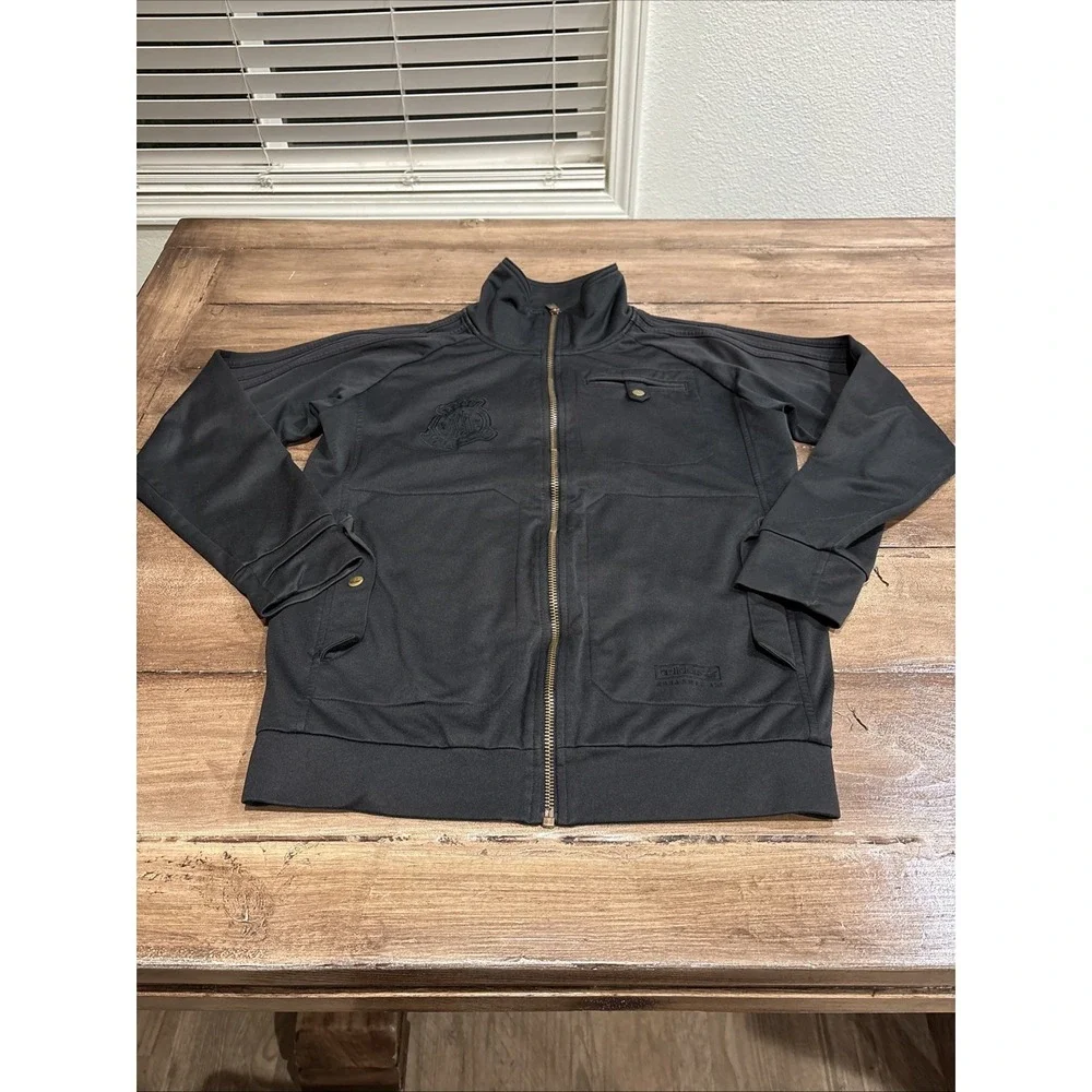 Adidas Muhammad Ali Men's Triple Black Track Jacket Greatest Of All Time Size Xs